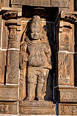 The great Chola temples of Tamil Nadu - The Nataraja temple of Chidambaram. Details of the sculptures inside the East Gopura.  